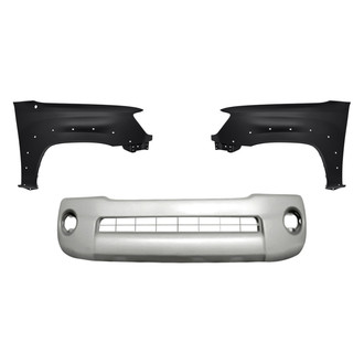 Replacement - 3-Piece (Front Bumper Cover, Driver and Passenger Side Fender) (Standard Line)
