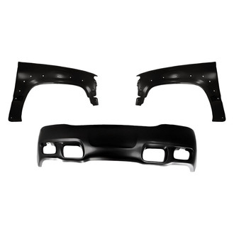 Replacement - 3-Piece (Front Bumper Cover, Driver and Passenger Side Fender) (Standard Line)