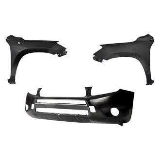 Replacement - 3-Piece (Front Bumper Cover, Driver and Passenger Side Fender) (Standard Line)