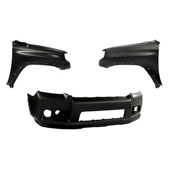 Replacement BNDL-246180 - 3-Piece (Front Bumper Cover, Driver and Passenger Side Fender) (Standard Line)