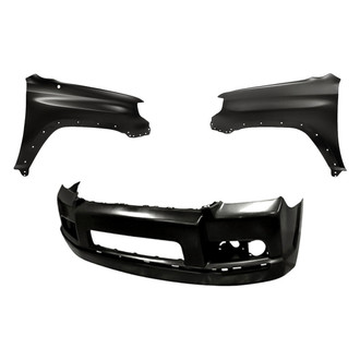 Replacement - 3-Piece (Front Bumper Cover, Driver and Passenger Side Fender) (Standard Line)
