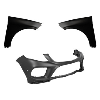 Replacement - 3-Piece (Front Bumper Cover, Driver and Passenger Side Fender) (Standard Line)