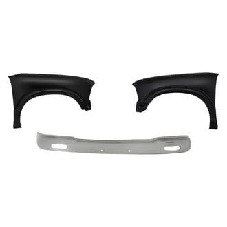 Replacement - 3-Piece (Front Bumper Cover, Driver and Passenger Side Fender) (Standard Line)