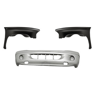 Replacement - 3-Piece (Front Bumper Cover, Driver and Passenger Side Fender) (Standard Line)