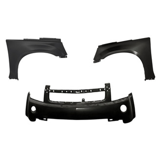 Replacement - 3-Piece (Front Bumper Cover, Driver and Passenger Side Fender) (CAPA Certified)