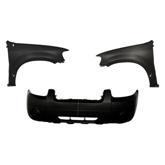 Replacement - 3-Piece (Front Bumper Cover, Driver and Passenger Side Fender) (CAPA Certified)