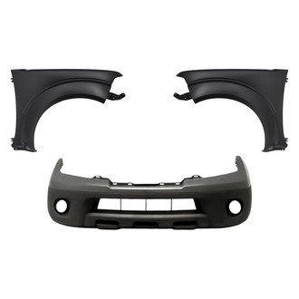Replacement BNDL-246744 - 3-Piece (Front Bumper Cover, Driver and Passenger Side Fender) (CAPA Certified)