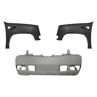 Replacement - 3-Piece (Front Bumper Cover, Driver and Passenger Side Fender) (CAPA Certified)