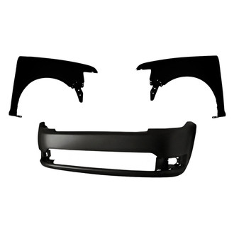 Replacement - 3-Piece (Front Bumper Cover, Driver and Passenger Side Fender) (CAPA Certified)