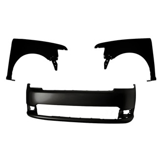 Replacement - 3-Piece (Front Bumper Cover, Driver and Passenger Side Fender) (CAPA Certified)