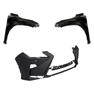 Replacement - 3-Piece (Front Bumper Cover, Driver and Passenger Side Fender) (CAPA Certified)