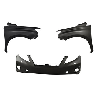 Replacement - 3-Piece (Front Bumper Cover, Driver and Passenger Side Fender)