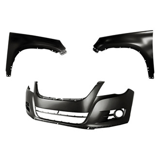 Replacement - 3-Piece (Front Bumper Cover, Driver and Passenger Side Fender) (CAPA Certified)