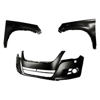 Replacement - 3-Piece (Front Bumper Cover, Driver and Passenger Side Fender) (CAPA Certified)