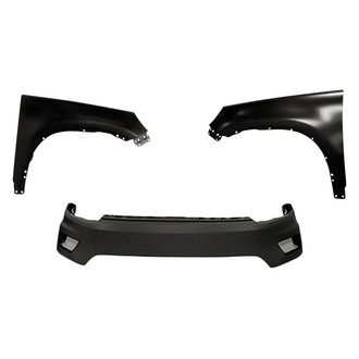 Replacement - 3-Piece (Front Bumper Cover, Driver and Passenger Side Fender) (CAPA Certified)