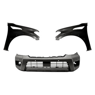 Replacement - 3-Piece (Front Bumper Cover, Driver and Passenger Side Fender) (CAPA Certified)