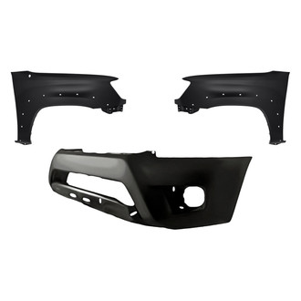 Replacement - 3-Piece (Front Bumper Cover, Driver and Passenger Side Fender) (CAPA Certified)
