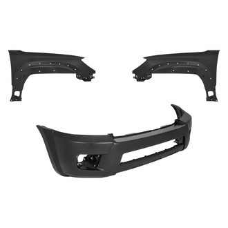 Replacement - 3-Piece (Front Bumper Cover, Driver and Passenger Side Fender) (CAPA Certified)