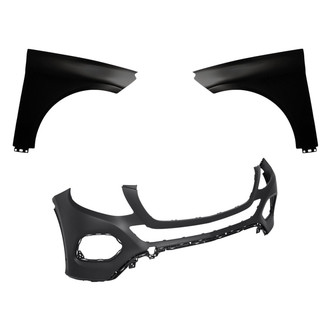 Replacement - 3-Piece (Front Bumper Cover, Driver and Passenger Side Fender) (CAPA Certified)