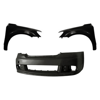 Replacement - 3-Piece (Front Bumper Cover, Driver and Passenger Side Fender) (Standard Line)