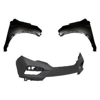 Replacement - 3-Piece (Front Bumper Cover, Driver and Passenger Side Fender) (Standard Line)