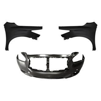 Replacement - 3-Piece (Front Bumper Cover, Driver and Passenger Side Fender) (Standard Line)