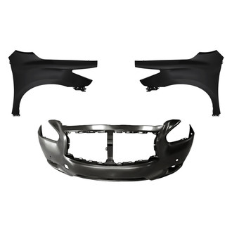 Replacement - 3-Piece (Front Bumper Cover, Driver and Passenger Side Fender) (Standard Line)