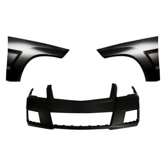 Replacement - 3-Piece (Front Bumper Cover, Driver and Passenger Side Fender)