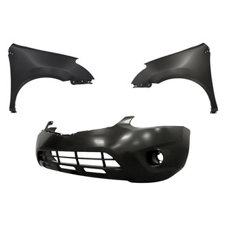 Replacement - 3-Piece (Front Bumper Cover, Driver and Passenger Side Fender) (CAPA Certified)