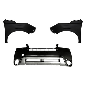 Replacement - 3-Piece (Front Bumper Cover, Driver and Passenger Side Fender) (CAPA Certified)