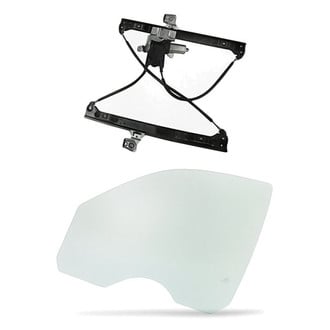 Replacement - 2-Piece (Front Driver Side Window Regulator and Motor Assembly, Door Glass) (Standard Line)