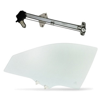 Replacement - 2-Piece (Front Driver Side Window Regulator and Motor Assembly, Door Glass) (Standard Line)