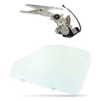 Replacement - 2-Piece (Front Driver Side Window Regulator and Motor Assembly, Door Glass) (Standard Line)