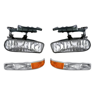 Replacement - 4-Piece Kit (Driver and Passenger Side Fog Lights, Driver and Passenger Turn Signal/Parking Lights) (Standard Line)