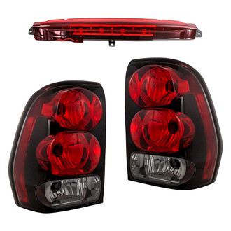 Replacement - Driver and Passenger Side 3-Piece Kit (Driver and Passenger Side Tail Lights, 3rd Brake Light) (Standard Line)
