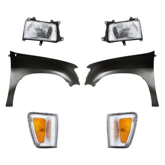 Replacement - 6-Piece Kit (Driver and Passenger Side Headlights, Driver and Passenger Side Fenders, Driver and Passenger Side Turn Signal/Corner Lights) (Standard Line)