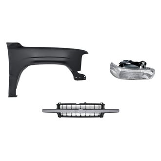 Replacement - 3-Piece Kit (Passenger Side Headlight, Grille, Front Passenger Side Fender)