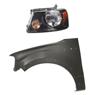 Replacement - 2-Piece Kit (Driver Side Headlight, Front Driver Side Fender) (Standard Line)