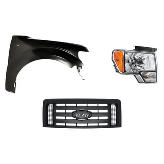 Replacement - 3-Piece Kit (Passenger Side Headlight, Grille, Front Passenger Side Fender)