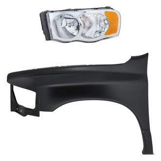 Replacement - 2-Piece Kit (Driver Side Headlight, Front Driver Side Fender)