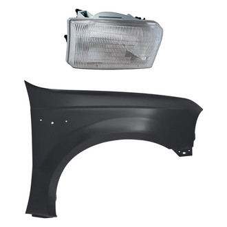 Replacement - 2-Piece Kit (Passenger Side Headlight, Front Passenger Side Fender) (Standard Line)