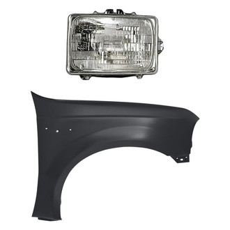 Replacement - 2-Piece Kit (Passenger Side Headlight, Front Passenger Side Fender) (Standard Line)