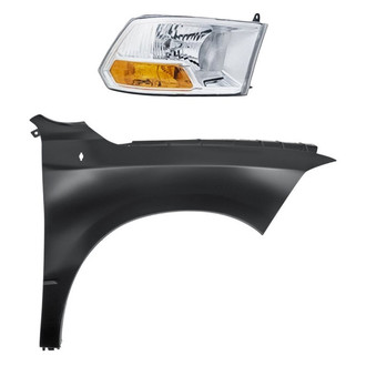 Replacement - 2-Piece Kit (Passenger Side Headlight, Front Passenger Side Fender) (Standard Line)