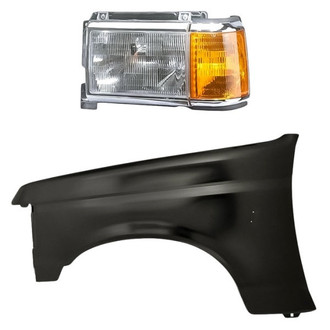 Replacement - 2-Piece Kit (Driver Side Headlight, Front Driver Side Fender) (Standard Line)
