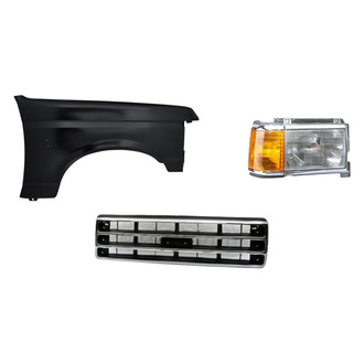 Replacement - 3-Piece Kit (Passenger Side Headlight, Grille, Front Passenger Side Fender) (Standard Line)