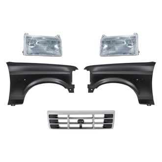 Replacement - 5-Piece Kit (Driver and Passenger Side Headlights, Grille, Driver and Passenger Side Fenders) (Standard Line)