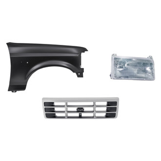 Replacement - 3-Piece Kit (Passenger Side Headlight, Grille, Front Passenger Side Fender) (Standard Line)