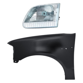 Replacement - 2-Piece Kit (Driver Side Headlight, Front Driver Side Fender) (Standard Line)