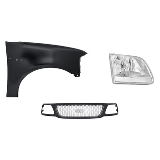 Replacement - 3-Piece Kit (Passenger Side Headlight, Grille, Front Passenger Side Fender) (Standard Line)