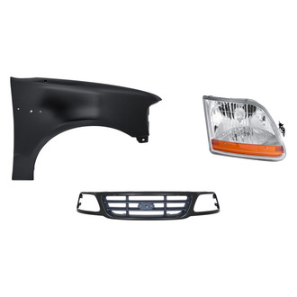 Replacement - 3-Piece Kit (Passenger Side Headlight, Grille, Front Passenger Side Fender) (Standard Line)